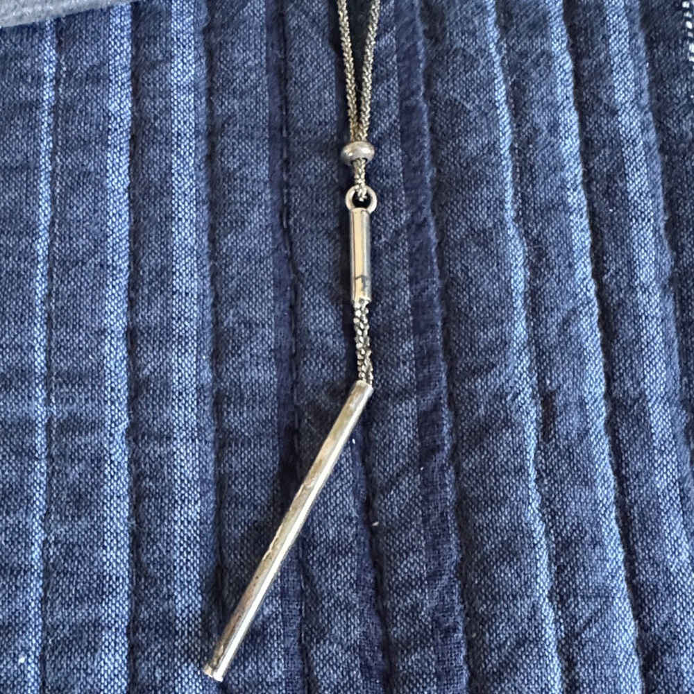 Silpada Silver Bar Drop Necklace & Earring Set - Picture 8 of 9